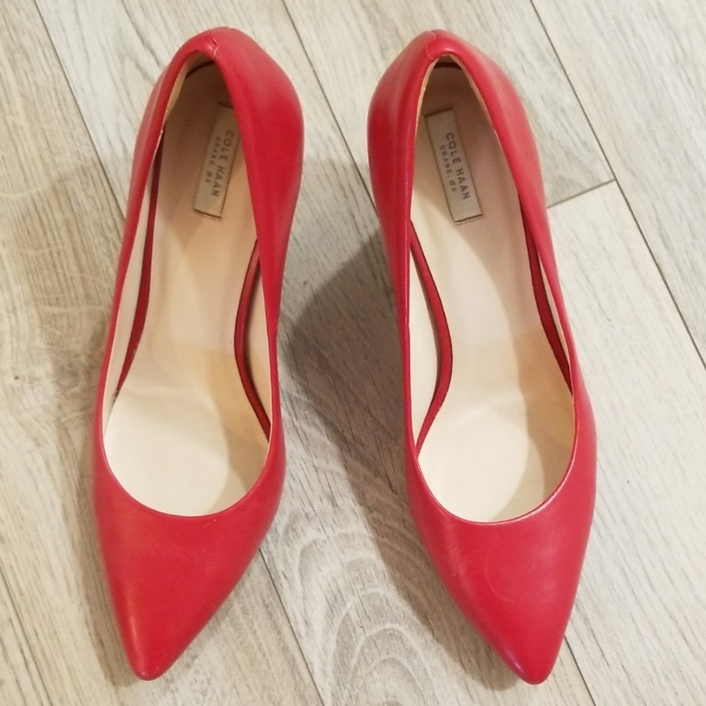 Cole Haan Red Pumps 4" heel